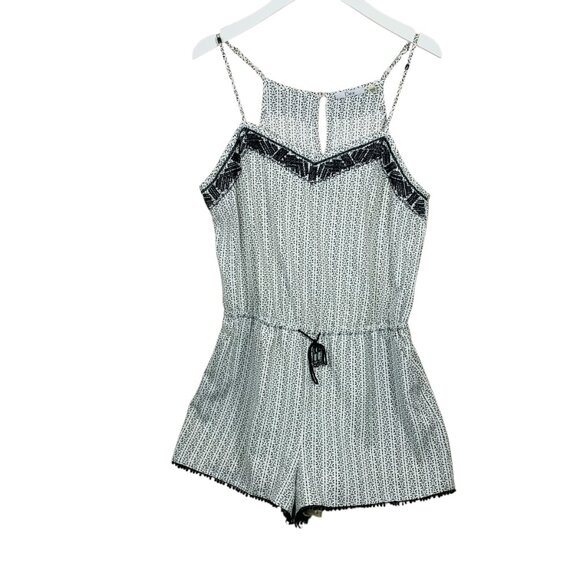 romper black and white sleeveless size medium DEX - Picture 3 of 16